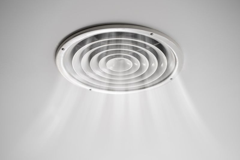 vent sucking up moisture