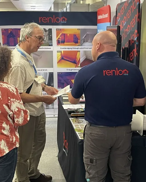 Trade show with customers