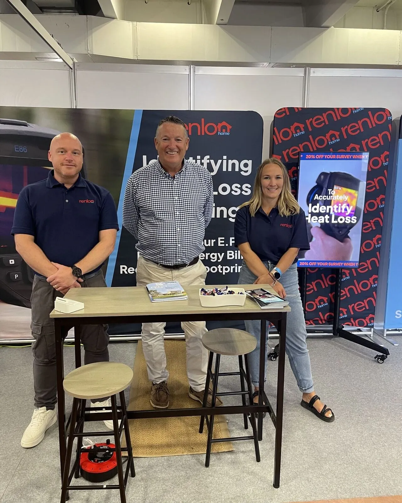 team at trade show